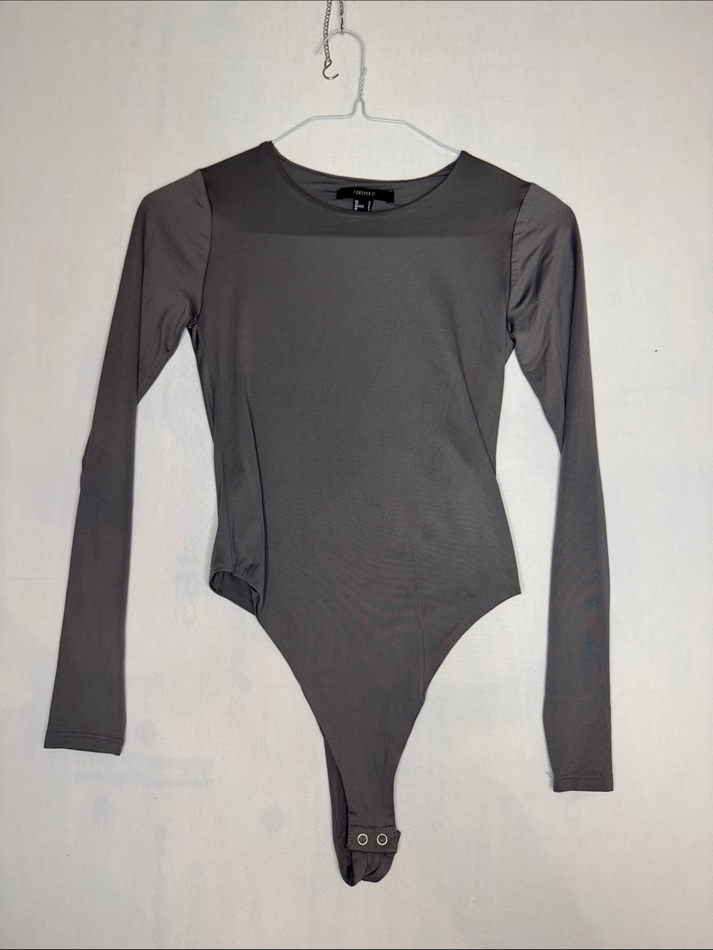 Forever 21 Gray Long-Sleeve Kids Bodysuit